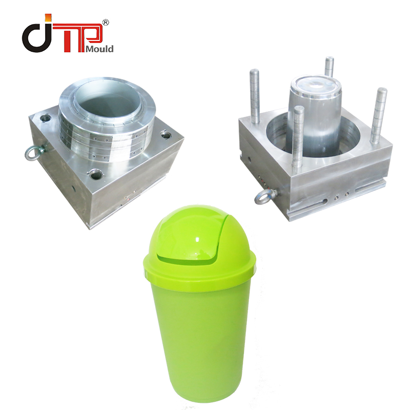 Customized High Quality Plastic Injection Dustbin with Flip Top Cap Mould from China